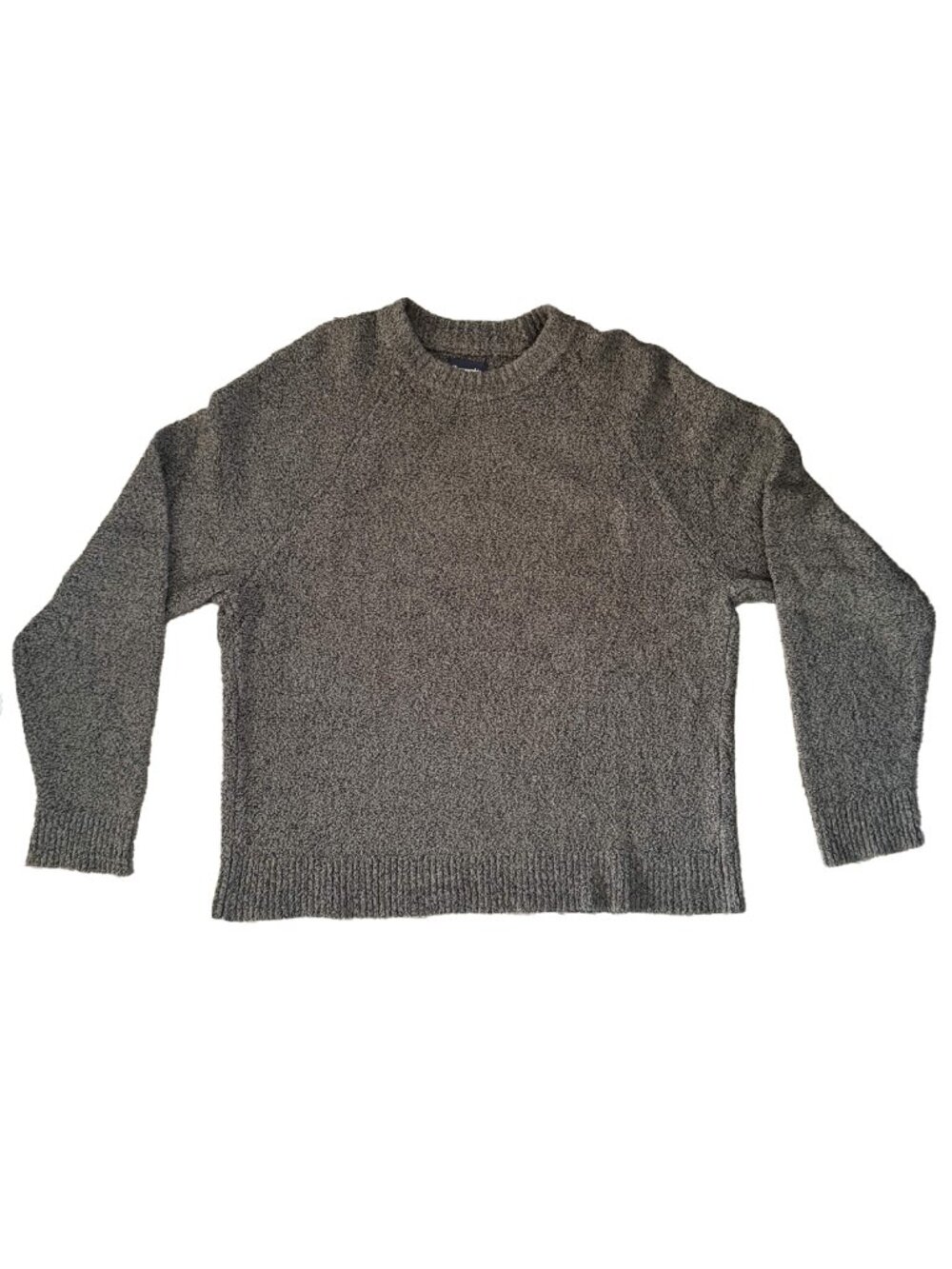 Men's Abercrombie Dark Green Oversized Cropped Crew Sweater